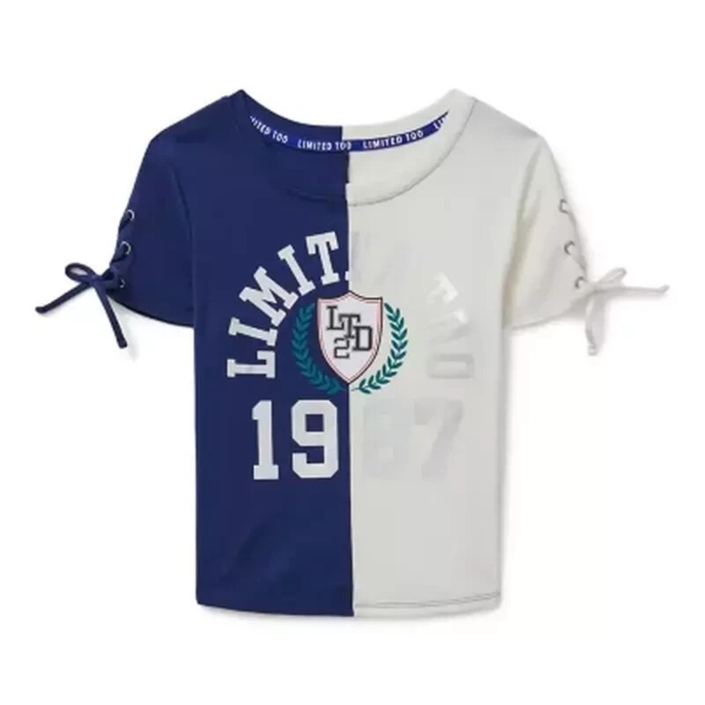 NWT Limited Too Short‎ Sleeve Tee Navy XL 16/18